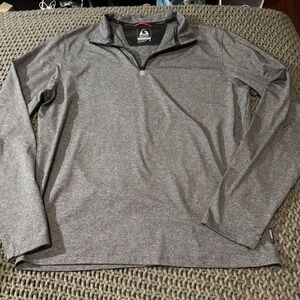 🏃‍♂️ Gerry Men's M Quarter Zip Pullover Active Top - Grey Heather
